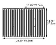 BROIL KING - Dwustronny żeliwny ruszt Monarch | Royal 10, 30 - 2 szt. - 3