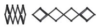 JOSEPH JOSEPH - Podstawka pod naczynia STRETCH, czarna - 2