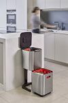 JOSEPH JOSEPH - Kosz do segregacji śmieci 40 l Totem Compact Srebrny - 6