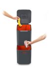 JOSEPH JOSEPH - Kosz do segregacji śmieci 40 l. Totem Compact Grafitowy - 3