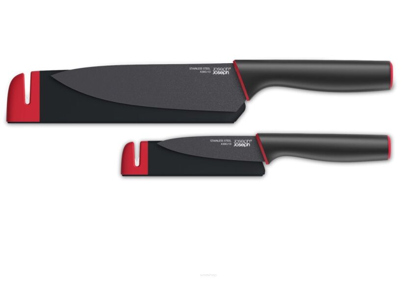 JOSEPH JOSEPH - Slice&Sharpen - Zestaw 2-óch noży z ostrzałką