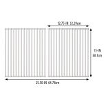 BROIL KING - Ruszt z 8 mm prętów stali szlachetnej Signet - 38 cm × 32 cm - 1 szt. - 2