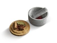 JOSEPH JOSEPH- Moździeż z drewnianą pokrywą, granit, Dash - 4