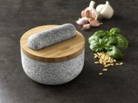 JOSEPH JOSEPH- Moździeż z drewnianą pokrywą, granit, Dash - 6