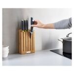 JOSEPH JOSEPH - Bambusowy blok z 5 nozami, Elevate - 5