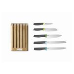 JOSEPH JOSEPH - Bambusowy blok z 5 nozami, Elevate - 2