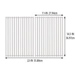 BROIL KING - Ruszt z 8 mm prętów stali szlachetnej Monarch | Royal - 37 cm × 28 cm - 1 szt. - 2